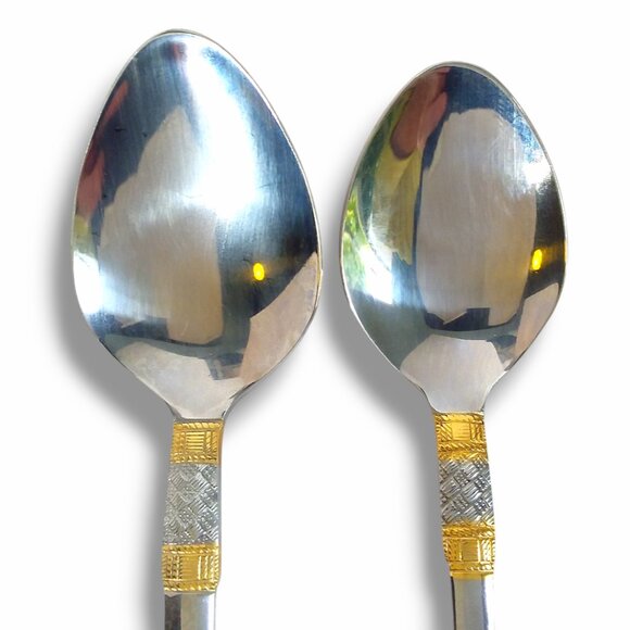 Wallace Golden Corsica 5 Piece Place Setting 18/10 Stainless Steel Flatware - Picture 8 of 10